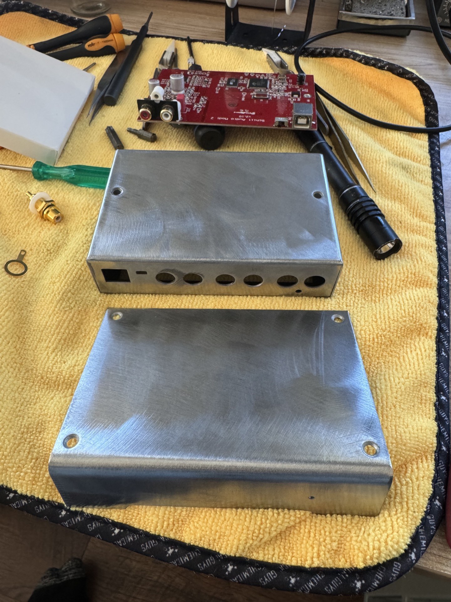 Parts laid out